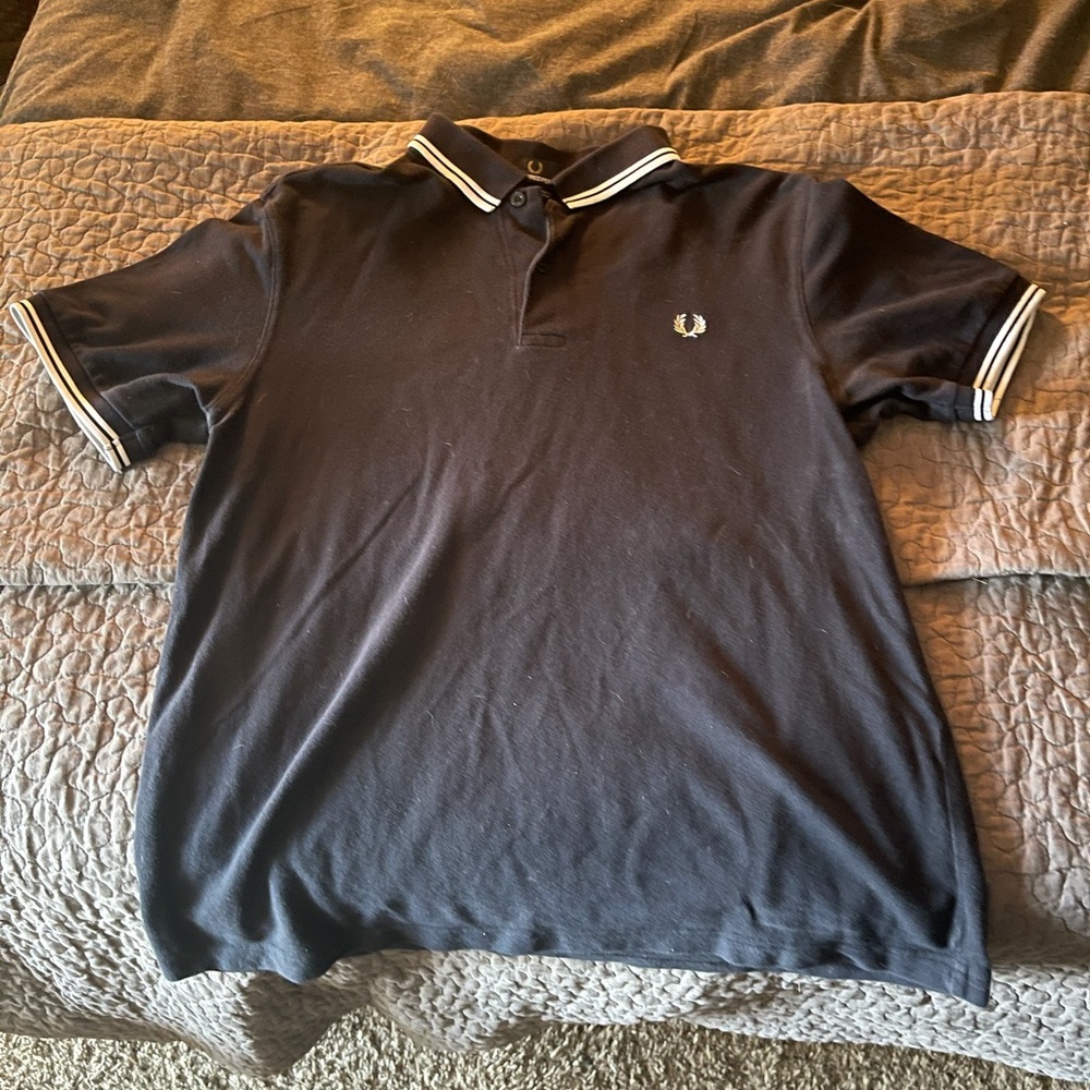 Fred Perry Polo - Navy Size Large
